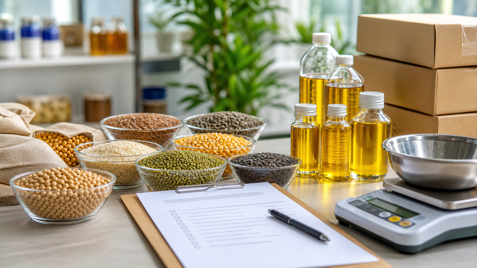 Commodity samples and quality checklist for supply process